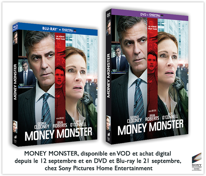 [CONCOURS] Money Monster : Des Blu-Ray et DVD du film à gagner ! Pack_concours